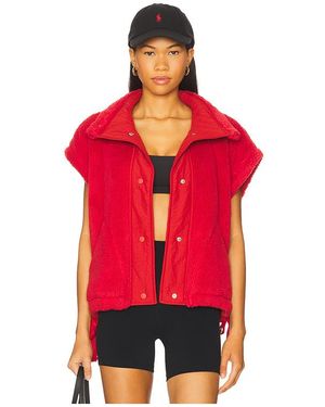 Free People Chaleco Scout It Out En Color Rojo Talla (También En S)