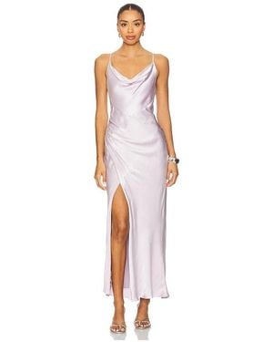 Shona Joy La Lune Cowl Neck Midi Dress - White