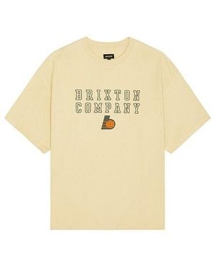 Brixton Worldwide Heavy Weight Relaxed Tee - White