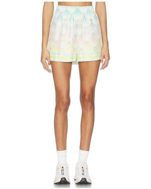 CASABLANCA Printed Short - White