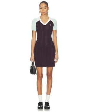 CASABLANCA Sporty Rib Dress - Blue