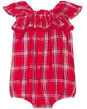 LoveShackFancy Baby Carlita Pinafore - Red