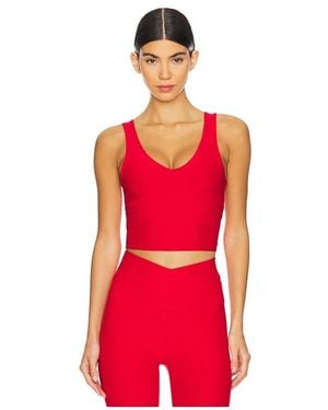 Beyond Yoga Spacedye Good Day Cropped Tank Top - Red