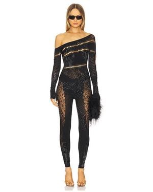 Poster Girl Ivy Long Rhinestone Jumpsuit - Black