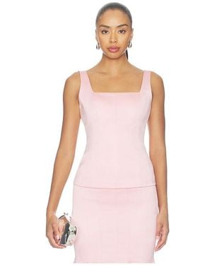 Prabal Gurung Corset Seam Tank - Pink