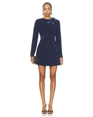 Elliatt Leonara Long Sleeved Mini Dress - Blue