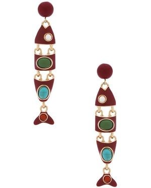 petit moments Gwenna Earrings - Red