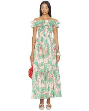 Poupette Suzanne Long Dress - White