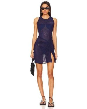 ViX Mila Short Cover Up Dress - Blue