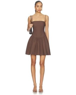 Susana Monaco X Revolve Poplin String Smocking Dress - Natural