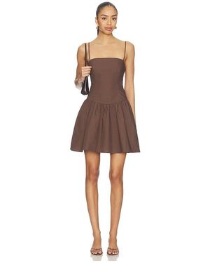 Susana Monaco X Revolve Poplin String Smocking Dress - Natural