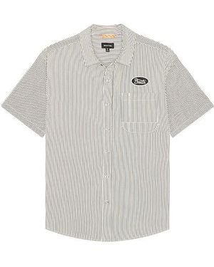 Brixton Builders Auto Shirt - White