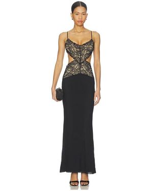 Tiger Mist Wisteria Maxi Dress - Black