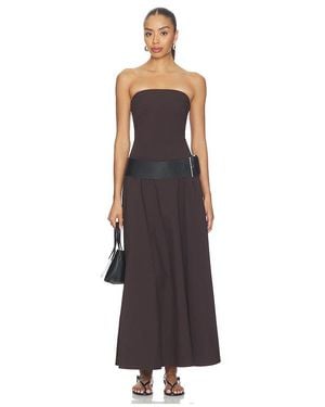 St. Agni Trägerloses Rouleau-Kleid - Weiß