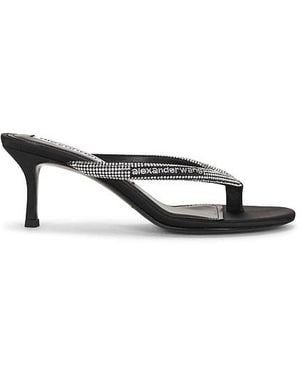 Alexander Wang Courtney 65Mm Thong Logo Sandal - Multicolour