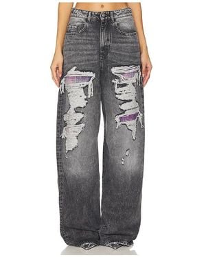 ICON DENIM Coco ワイドレッグ - ブラック