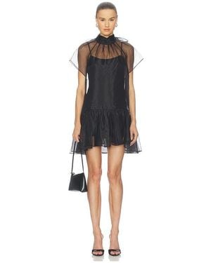 Jonathan Simkhai Beaux Tiered Mini Dress - Black