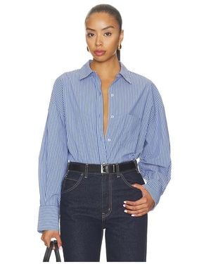 WAO Poplin Button Up - Blue