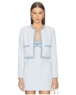 LoveShackFancy Azula Jacket - White