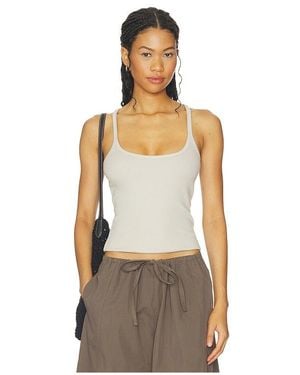 Enza Costa Cotton Rib Cami Tank - Multicolor