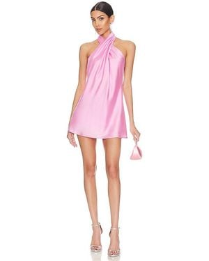 Show Me Your Mumu Jasmine Halter Mini Dress - Pink