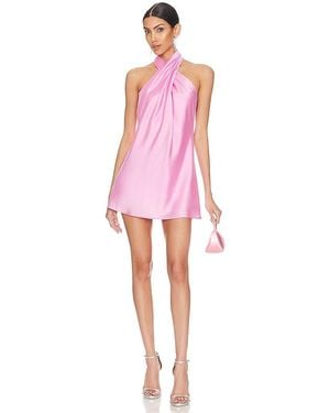 Show Me Your Mumu Jasmine Halter Mini Dress - Pink