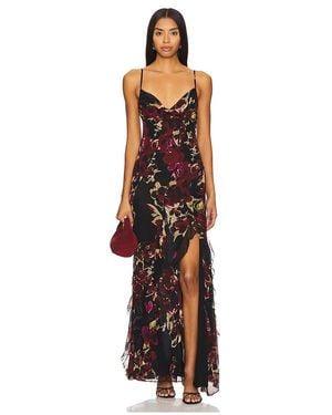 Nicholas Kamila Ruffle Cowl Gown - White