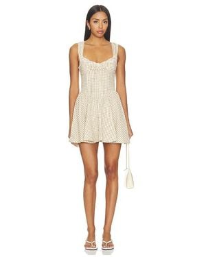 For Love & Lemons That's Amor Mini Dress - Natural