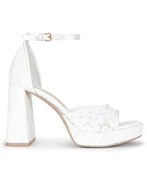 Dolce Vita Pandro Lace Platform Sandal - White