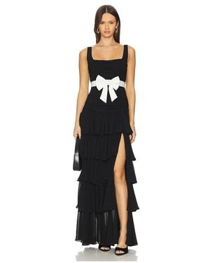 MAJORELLE Flora Gown - Black