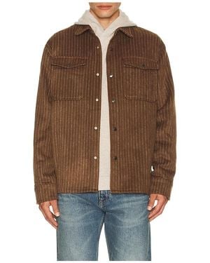 Brixton Selden Soft Brushed Flannel Shirt - Brown