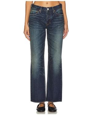 Moussy Ortega Wide Straight Jeans - Blue