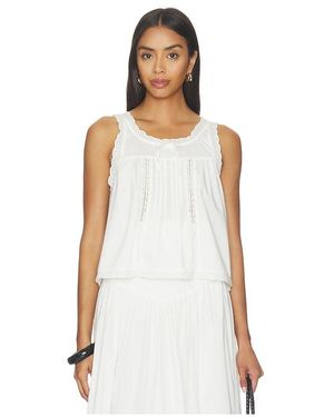 WeWoreWhat Baby Doll Lace Top - White