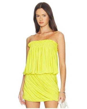 Norma Kamali Body Campesino Sin Tirantes En Color Amarillo Talla (También En Xs, S, M, Xl)