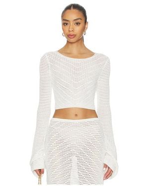 Devon Windsor Langärmeliges Shirt Erin - Weiß