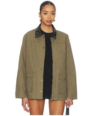 MORE TO COME Gloria Barn Jacket - Green