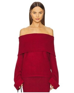 SNDY'S Pullover Schulterfrei Quinn - Rot
