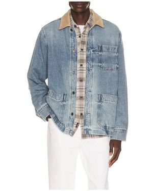 Faherty High Ridge Twill Studio Jacket - Blue