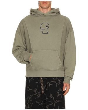 Brain Dead Sudadera Con Capucha Recortada Mendoza En Color Verde Talla (También En M, S, Xl/1X)