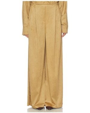 Norma Kamali Plisseehose Herren - Natur