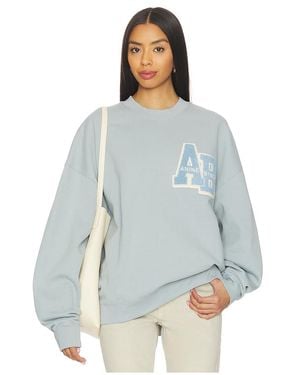 Anine Bing Oversize-Sweatshirt Mit Letterman-Print Miles - Blau