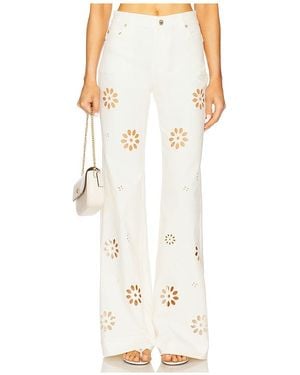 LoveShackFancy Pantalón Carolette En Color Crema Talla (También En 30) - Neutro