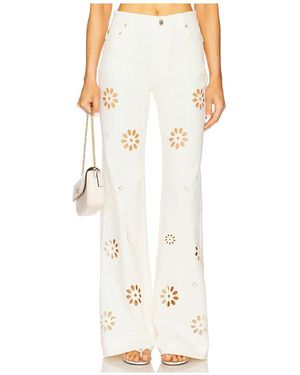 LoveShackFancy Carolette Jeans - Natural