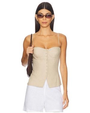 Onia Bikini-Oberteil Mit Bustier Air Linen - Weiß