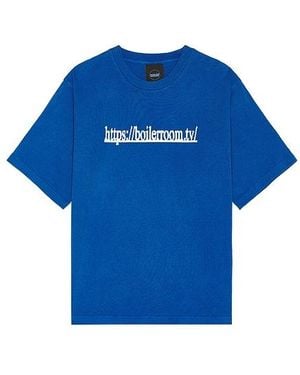 BOILER ROOM Tv Logo Tee - Blue