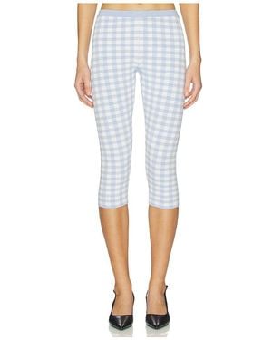 525 America Betty Pull On Gingham Capri - Blue