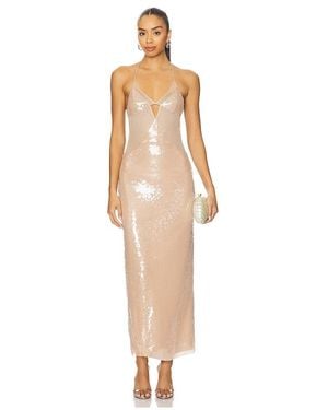 Ceren Ocak Sequin Cut-Out Dress - White