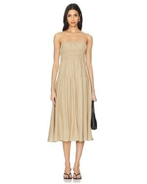 WeWoreWhat Scrunchie Midi Dress - Natural