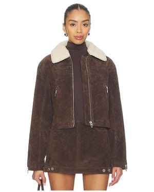Blank NYC Cropped Jacket - Brown