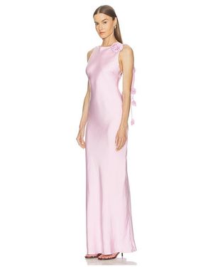 Runaway the Label Zurina Low Back Maxi Dress - Pink
